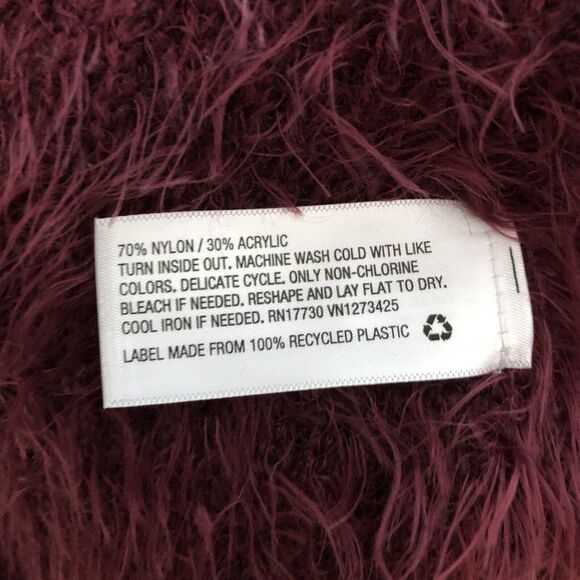 A New Day Women’s Dark Pink/Purple Fuzzy Sweater Long Boat Neck 2X Pullover - Picture 12 of 16